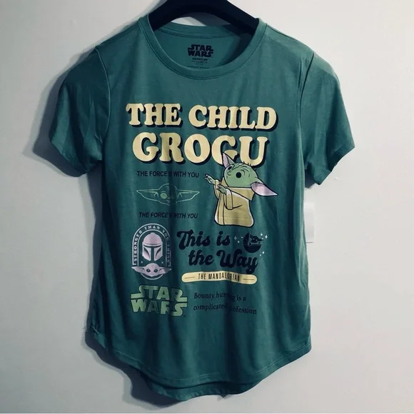 Star Wars Tops Womens Shirt Baby Yoda The Child Grocu Graphic